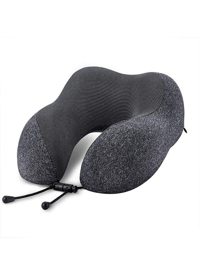 Agc - Luxury Memory Foam Neck & Head Support Pillow Soft Sleeping Rest Cushion Travel Neck Pillow for Airplane/Car/Home - Image 1