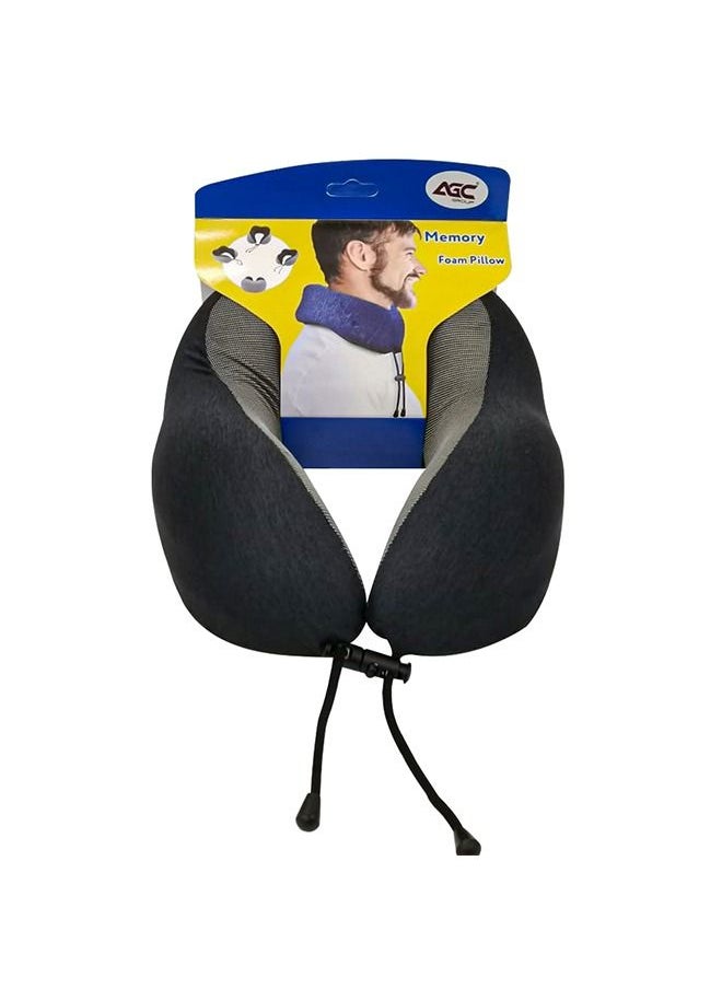 Agc - Luxury Memory Foam Neck & Head Support Pillow Soft Sleeping Rest Cushion Travel Neck Pillow for Airplane/Car/Home - Image 1
