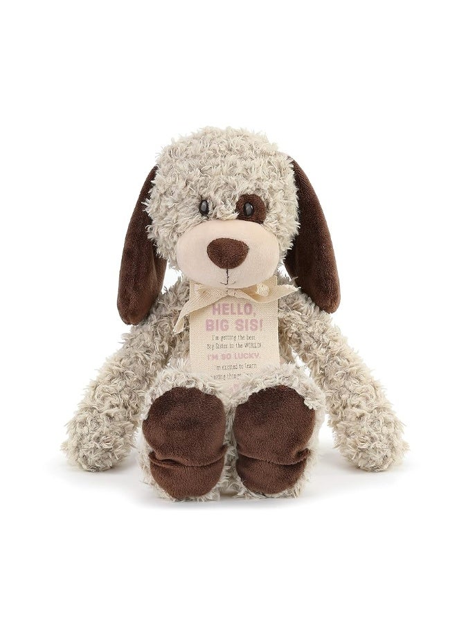 DEMDACO Big Sister Puppy Soft Brown 13 inch Plush Material Stuffed Animal Figure Toy - Image 2