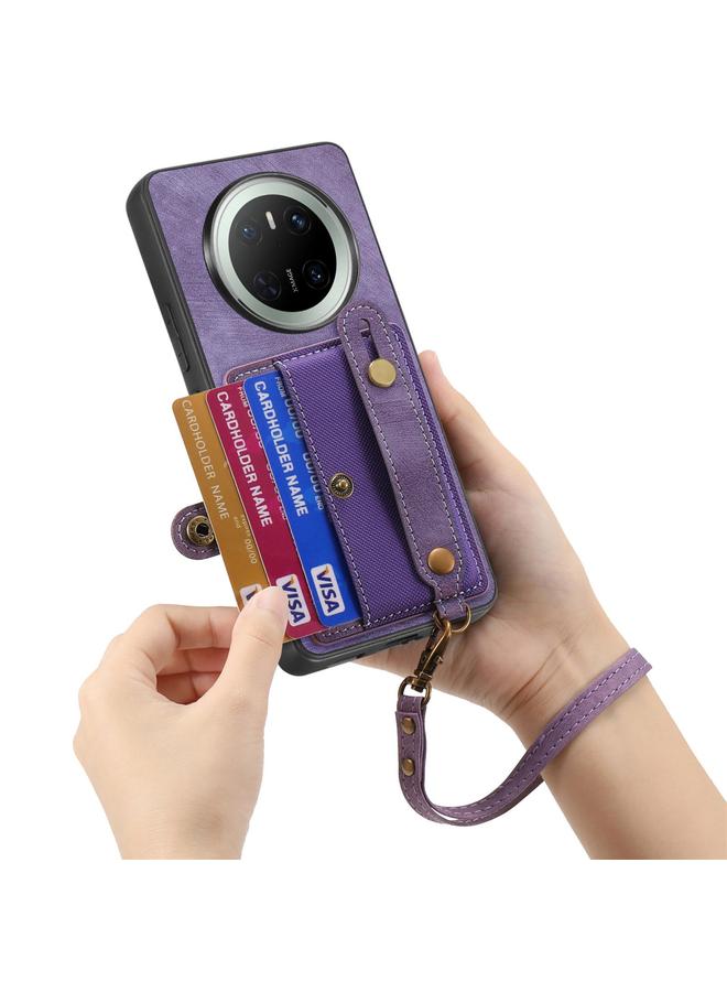 Zaboon Case For Huawei Mate 70 Retro Cross Wristband Wallet Leather Back Phone Case - Image 5