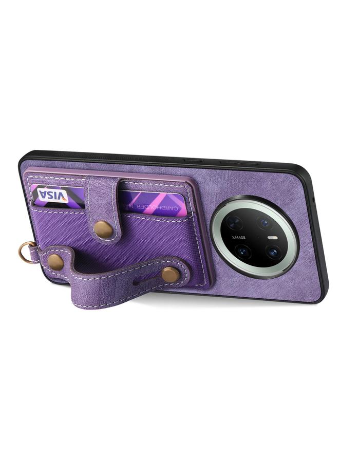 Zaboon Case For Huawei Mate 70 Retro Cross Wristband Wallet Leather Back Phone Case - Image 3