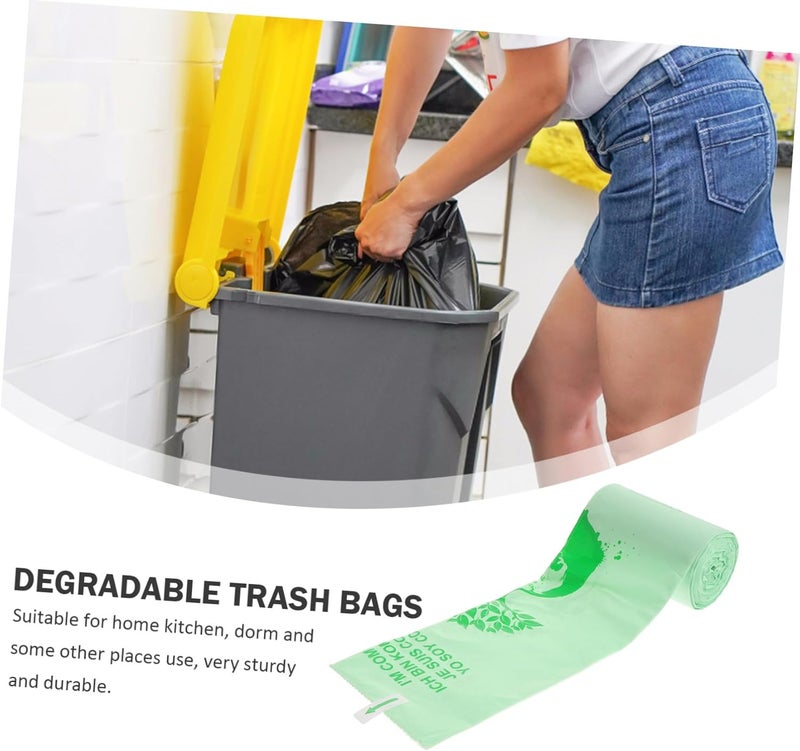 6l 50pcs Biodegradable Corn Starch Garbage Bags Eco-friendly Household Rubbish Storage Bags for Kitchen and Home Use - Image 5