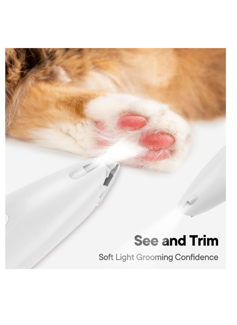 Excefore Dog Paw Trimmer for Grooming, Rechargeable Cordless Low Noise Cat Hair Trimmer, Small Pet Hair Shaver with LED Light, for Dogs Cats Trimming Around Paws, Eyes, Ears, Face, Rump  - Image 4