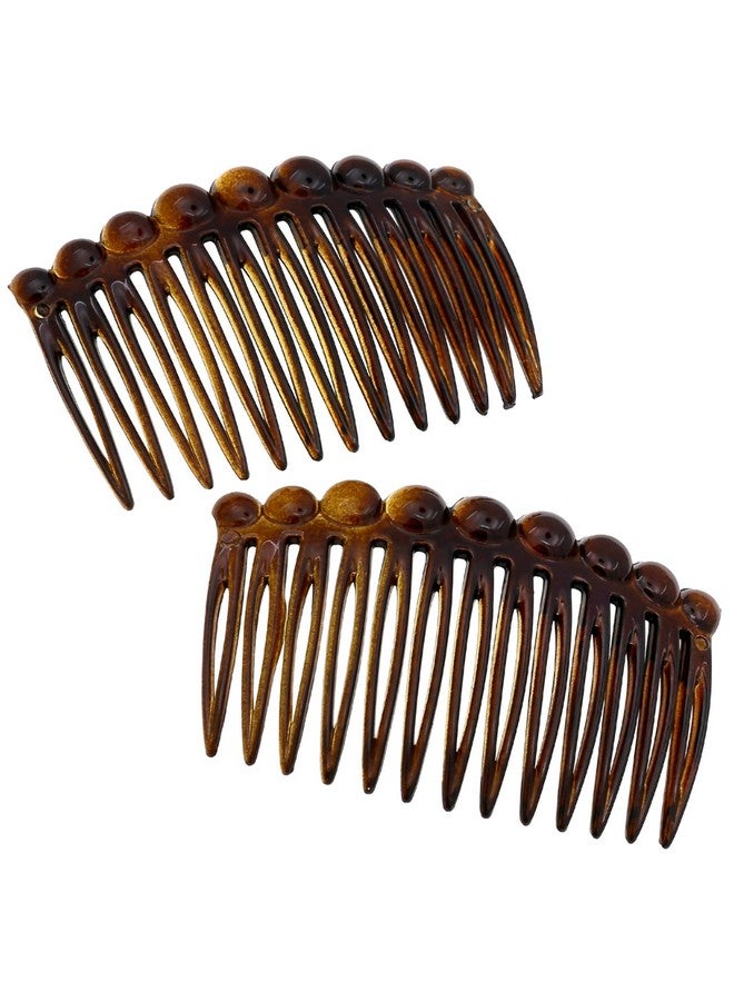 Camila Paris CP33/2 French Hair Side Comb Small Tortoise Shell French Twist Hair Combs Decorative, Strong Hold Hair Clips for Women Bun Chignon Up-Do Styling Girls Hair Accessories, Made in France - Image 1