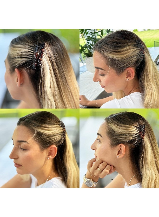 Camila Paris CP33/2 French Hair Side Comb Small Tortoise Shell French Twist Hair Combs Decorative, Strong Hold Hair Clips for Women Bun Chignon Up-Do Styling Girls Hair Accessories, Made in France - Image 2