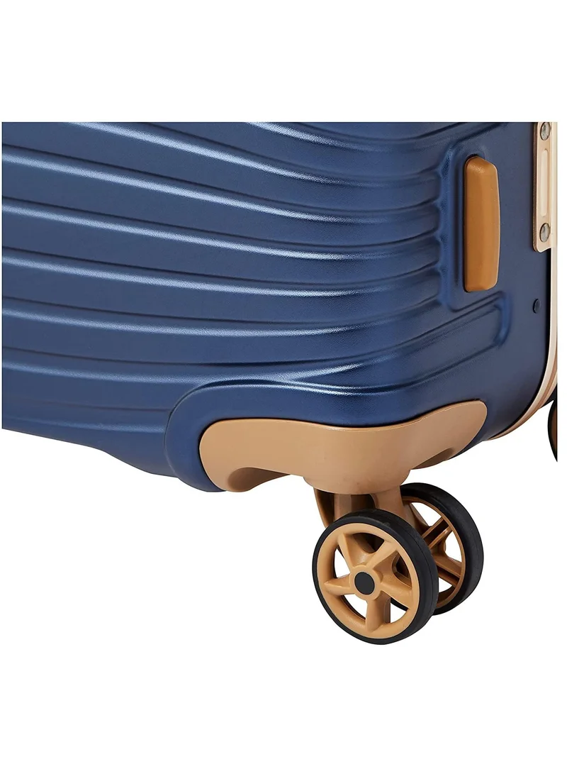 eminent Hard Case Travel Bags Makrolon Polycarbonate Gold Jetstream Aluminum Frame Luggage Zipper Less Suitcase Extra Corner Protection Double Tsa Lock E9R1 Checked Luggage 24 inch Blue Moon