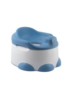 Step ‘n Potty, Soft and Comfortable, Non-Slip, Removable Cup & Stow Away Lid, Ideal for toddlers from 18 months (  Powder Blue )