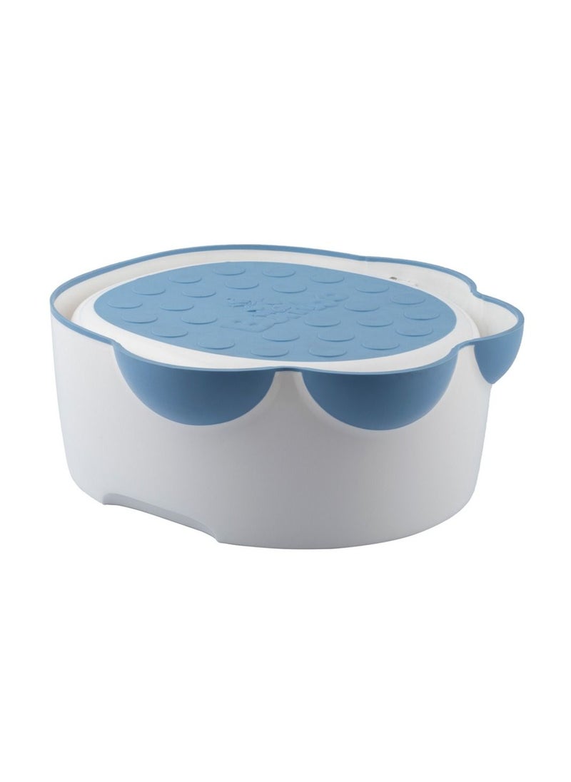 Bumbo Step ‘n Potty, Soft and Comfortable, Non-Slip, Removable Cup & Stow Away Lid, Ideal for toddlers from 18 months (  Powder Blue )  - Image 3