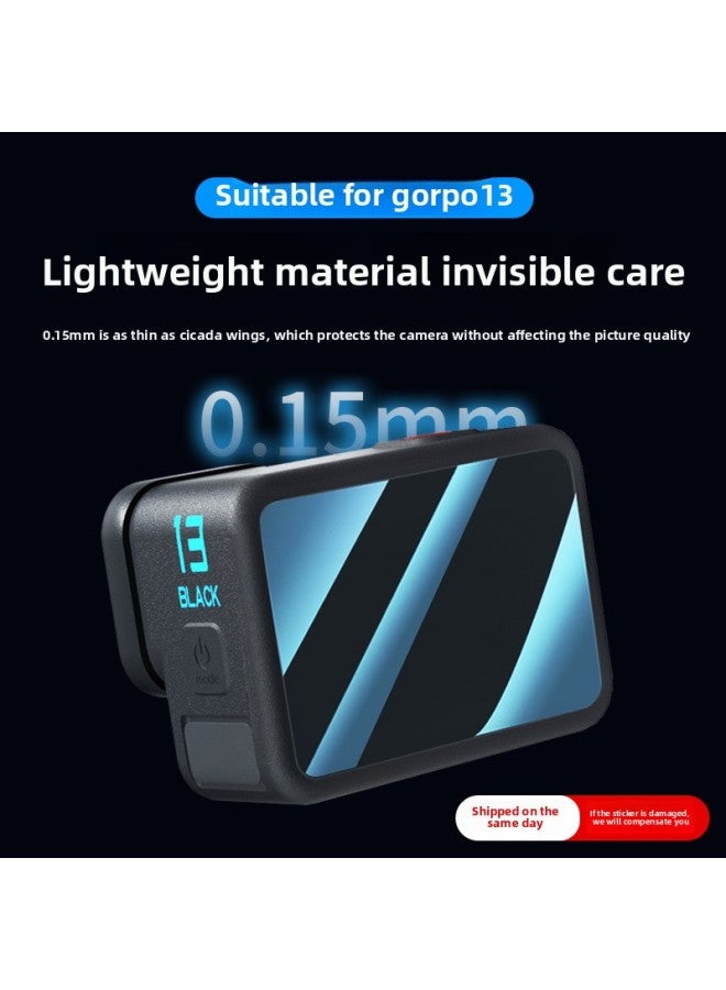 Loquat GoPro Hero13 Tempered Film Screen Lens Sticker Protective Film Accessories Sports Camera Silicone Cover Cross Border-Color:Gopro13 Lens Cap  - Image 3