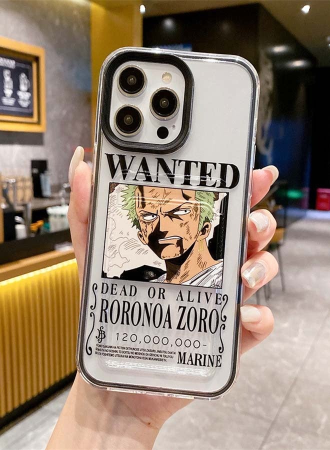 iPhone 15 PLUS mobile phone case, full of One Piece Roronoa Zoro pattern  - Image 2