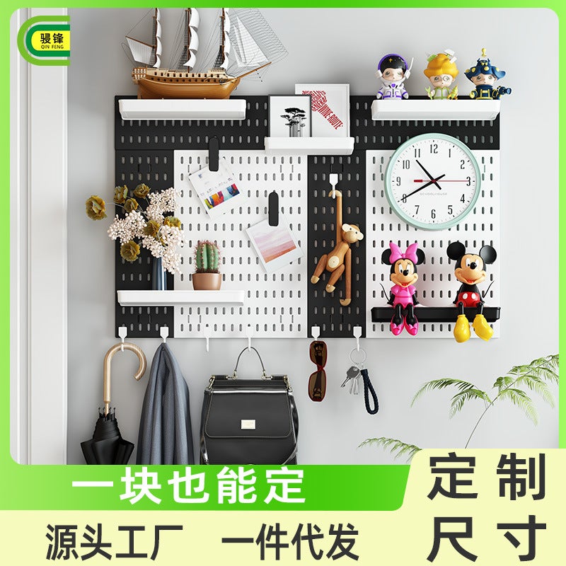 Perforated Wall Panel – Multifunctional Storage Organizer for Study, Kitchen, and Bathroom - Image 2