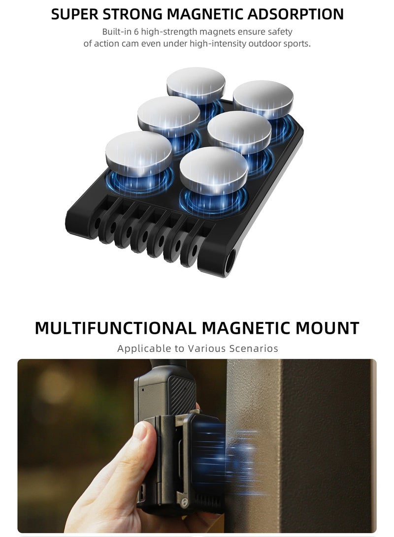 Magnetic Mount Stand for DJI Osmo Pocket 3 | 6 Magnets u0026 Quick-Release Lock - Image 3