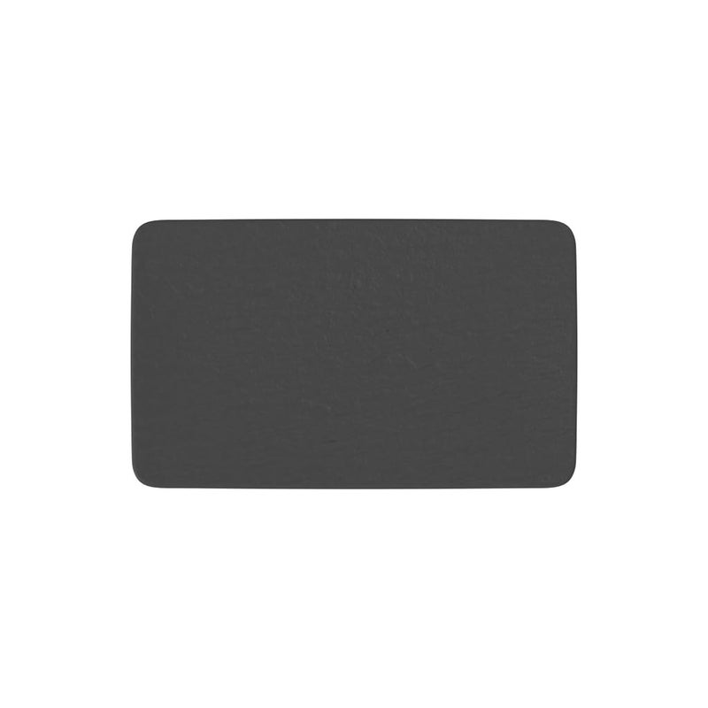 Villeroy  Boch Manufacture Rock Rectangular Multifunction Plate 11 x 65 in Premium Porcelain Made in Germany Matte Black