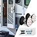 EJYTRVT RV Door Holder Magnetic Baggage Door Catch Latch for Camper Trailer Motor Home Boat Compartments Cargo Black 2 Pack - Image 2