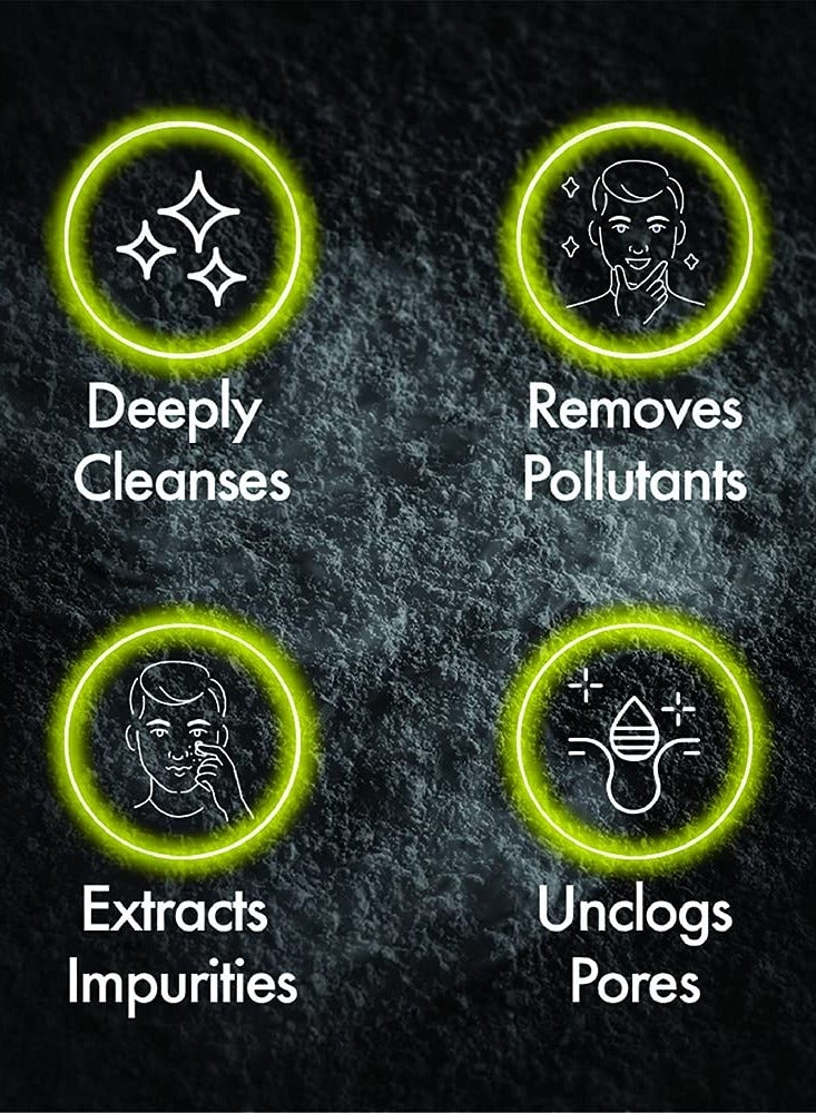 Men Pollution Out Activated Charcoal Deep Clean Facewash, 100 g