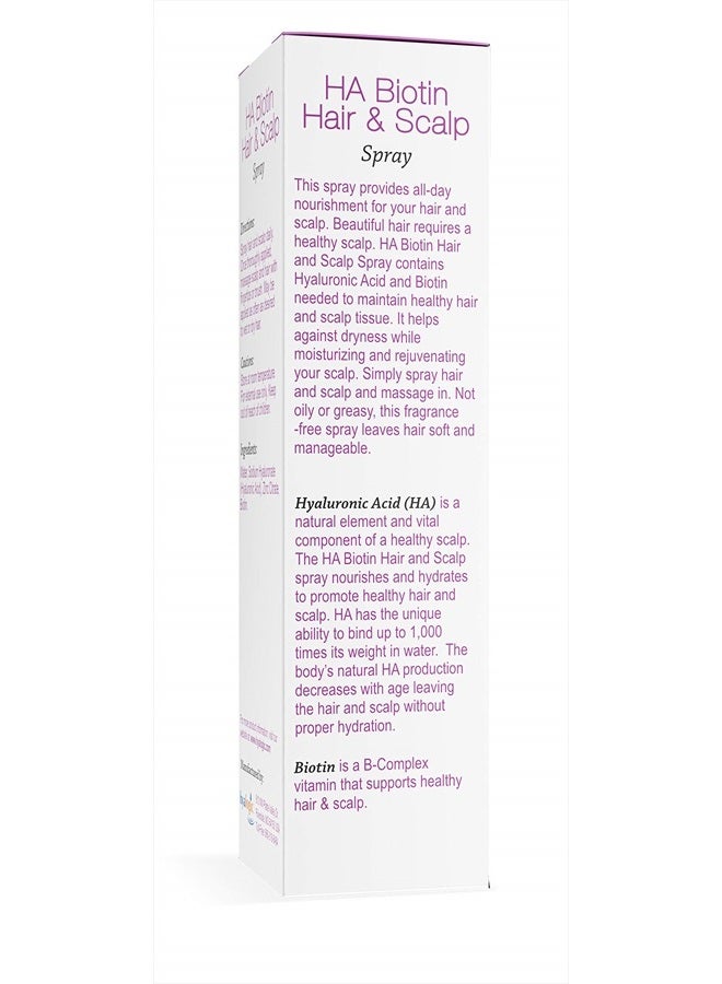 Hyalogic Biotin Hair Thickening Spray w/Hyaluronic Acid for Thinning Hair Treatment | Promotes Thicker Healthy Hair & Healthy Scalp | Volumizing Hair Products | Scalp Spray | 4 fl oz (118ml) - Image 3