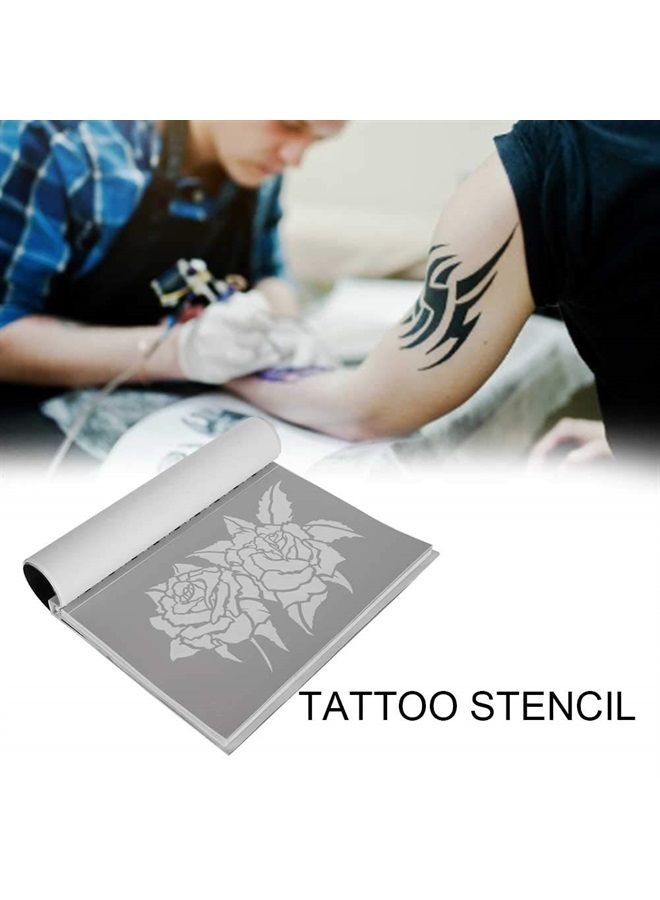 Filfeel Temporary Tattoo Stencils Booklet Set with 30pcs Different Reusable Stencil Designs - Image 1