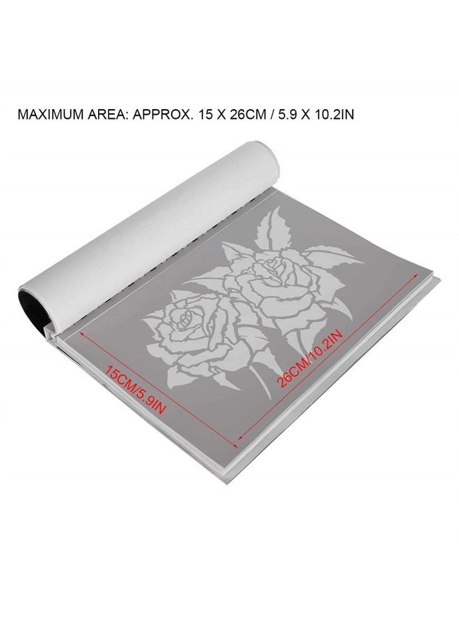 Filfeel Temporary Tattoo Stencils Booklet Set with 30pcs Different Reusable Stencil Designs - Image 4