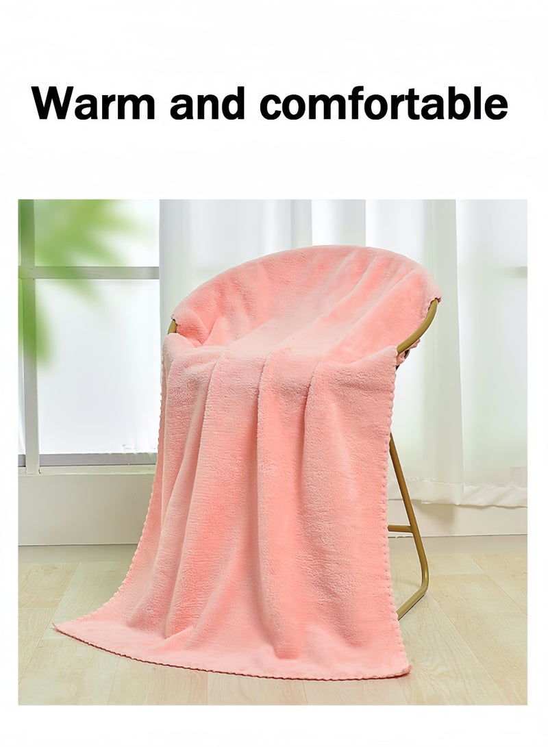 Towel set gift box, quality coral velvet, super soft absorbent bath towel, towel souvenir, wedding return gift (pink) - Image 5