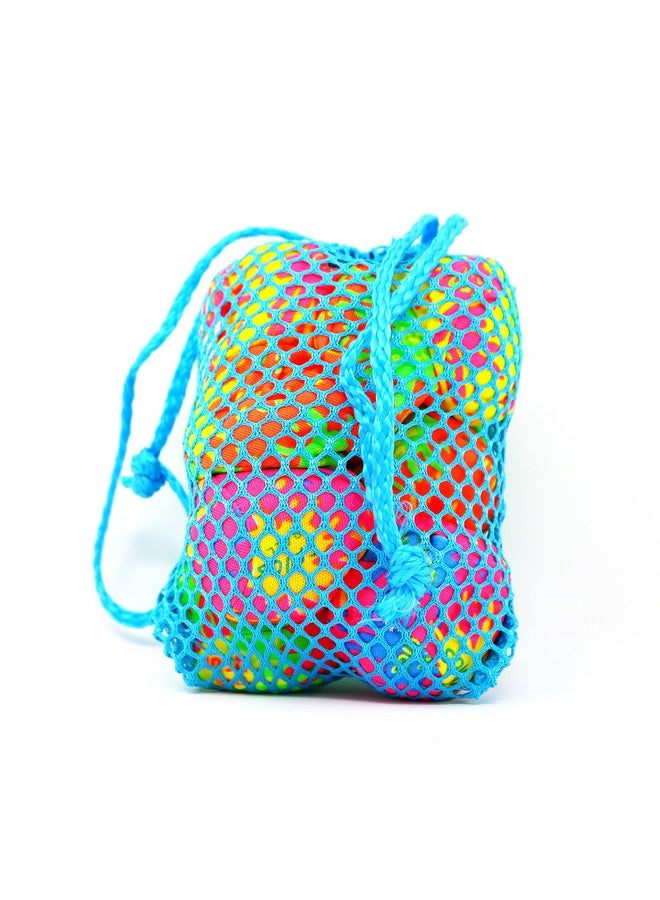 Big Mo's Toys Splash Balls - Neon Drawstring Mesh Bag And Cool Water Balls For Pool - 12 Pack Set - Image 2