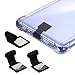 cobee Type C Port Dust Plugs USB C Dust Cover Caps Phone TypeC Anti Dust Charging Port Plug Silicone Dust Protectors with Removable Adhesive Compatible with Laptop Smartphones3pcs Black - Image 2