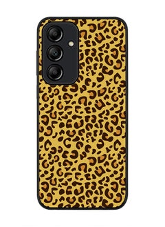 Stylizedd Rugged Black Edge Case for Samsung Galaxy A35, Slim fit Soft Case Flexible Rubber Edges Anti Drop TPU Gel Thin Cover -  Leopard Skin Print  - Image 1