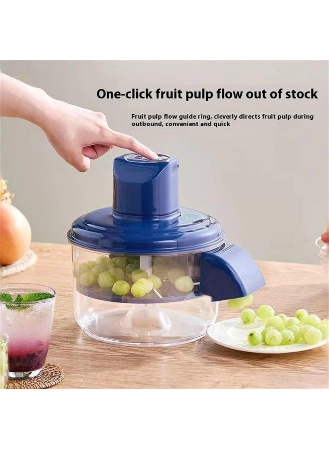 Electric Peeling Machine, Automatic Garlic Peeler Machine for Home Kitchen, Rechargeable Electric Baby Fruit Peeling Tool, Multifunctional Peeler for Fruit /Tomatoes/Grape, Blue - Image 3