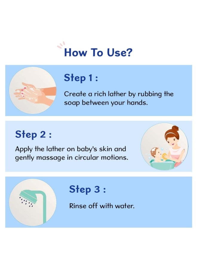 Chicco Baby Moments Soap 75g (pack of 4)For Nourished & Moisturised Skin With Natural Care of Almond & Olive Oil - Image 3