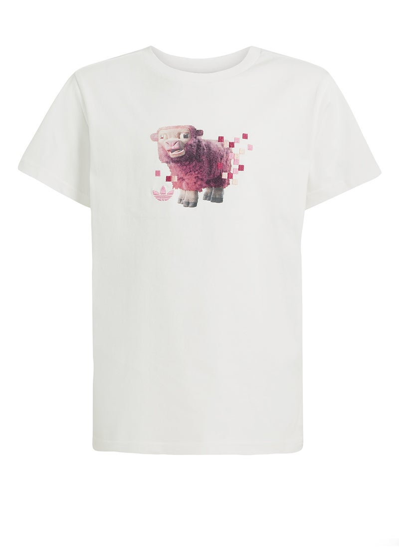 Adidas - Kids Minecraft Graphic T-Shirt - Image 1