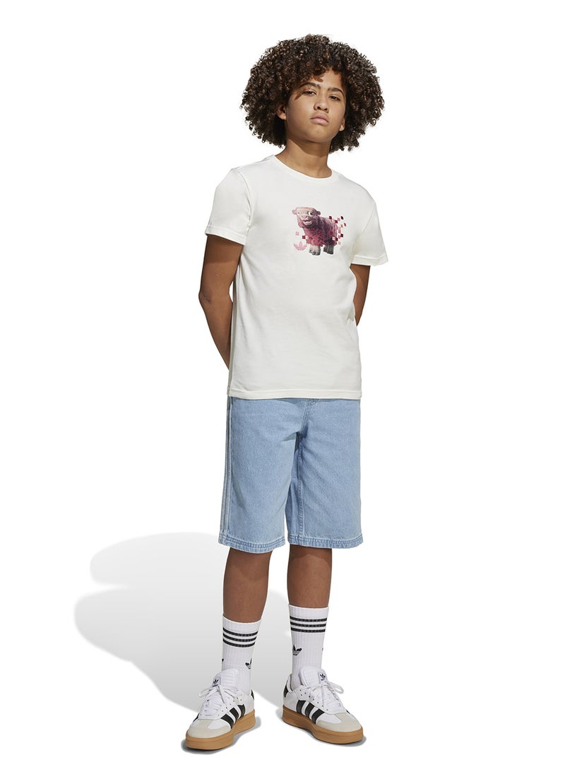 Adidas - Kids Minecraft Graphic T-Shirt - Image 1