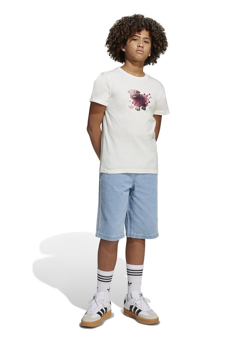 اديداس تيشيرت جرافيك ماينكرافت للأطفال - Image 4