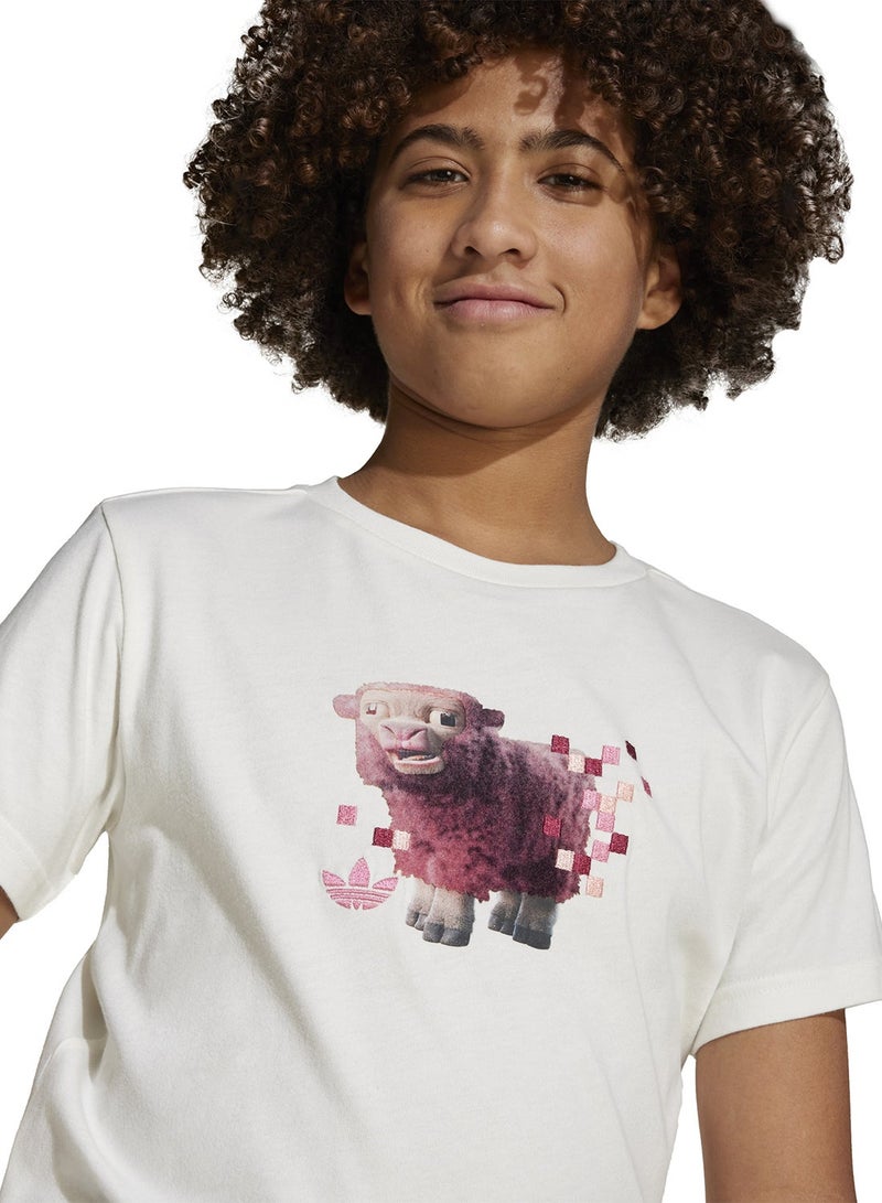 اديداس تيشيرت جرافيك ماينكرافت للأطفال - Image 3