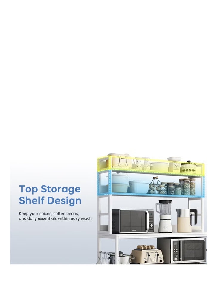 NKX Multipurpose Storage Cabinet Corner Kitchen Sideboard White 100 * 40 * 158cm Wood White - Image 5