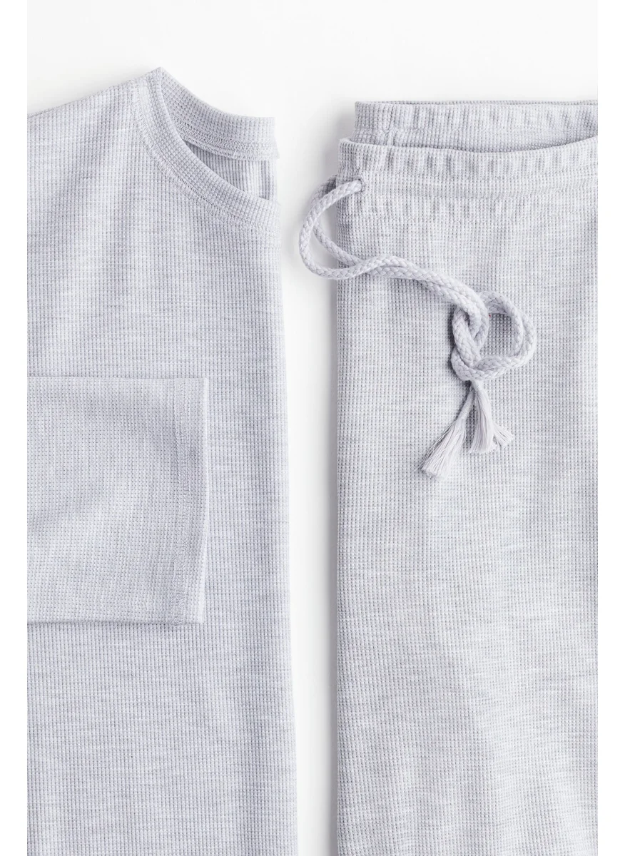 H&M Waffled Pyjamas Set