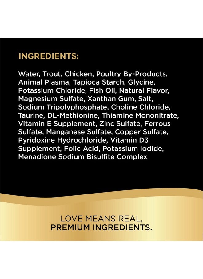 Sheba Perfect Portions Cuts In Gravy Adult Wet Cat Food Trays (24 Count, 48 Servings), Tender Trout Entrée, Easy Peel TwinPack Trays  - Image 4