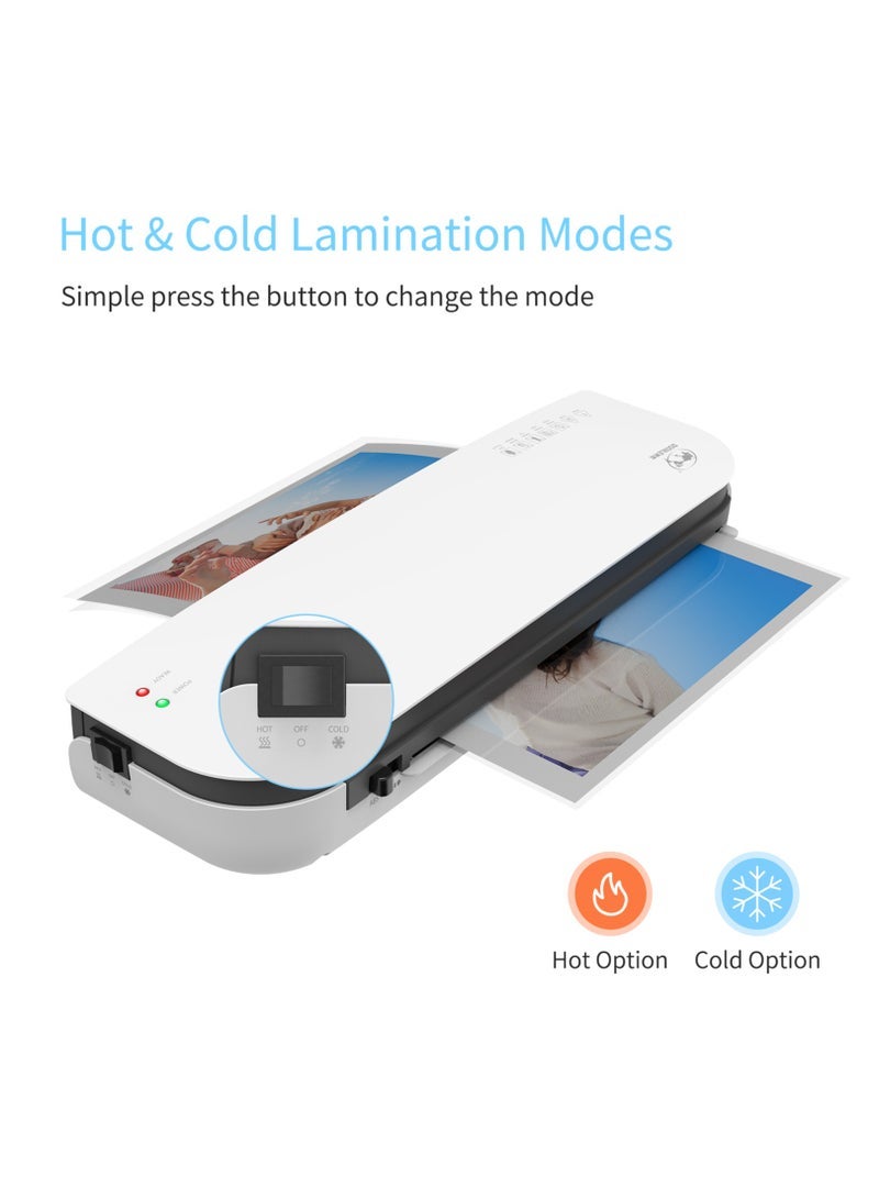 OSMILE SL289 Desktop Laminator Machine Set A4 Size Hot and Cold Lamination 2 Roller System 9 inches Max Width for A4/A5/A6 - Image 2