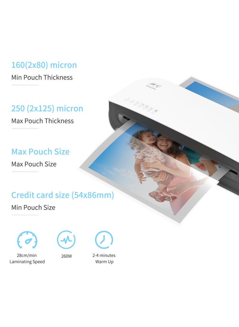 OSMILE SL289 Desktop Laminator Machine Set A4 Size Hot and Cold Lamination 2 Roller System 9 inches Max Width for A4/A5/A6 - Image 5