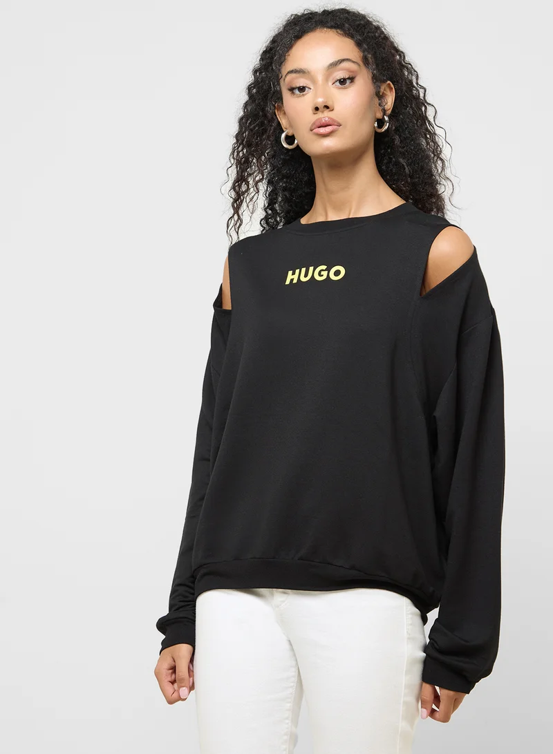 هوجو Logo Crew Neck Sweatshirt