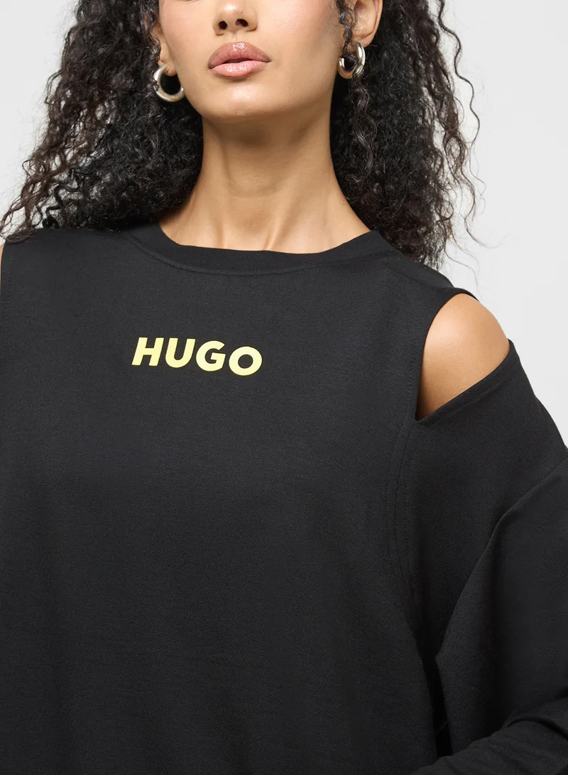 هوجو Logo Crew Neck Sweatshirt