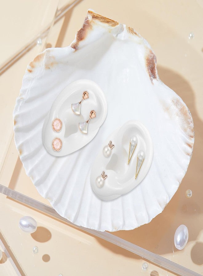 UKCOCO Silicone fake Ear, Model Soft Earmold Ear Displays Earphone Earrings Jewelry Show Props for Displays Practice Teaching Tool 1 Pair- - Image 5