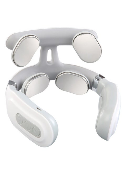 Neck Massager for Neck Pain Intelligent Portable Neck Massager with Heat Function USB Charging Neck Relax Massager Massage at Home Outdoor for Women and Men