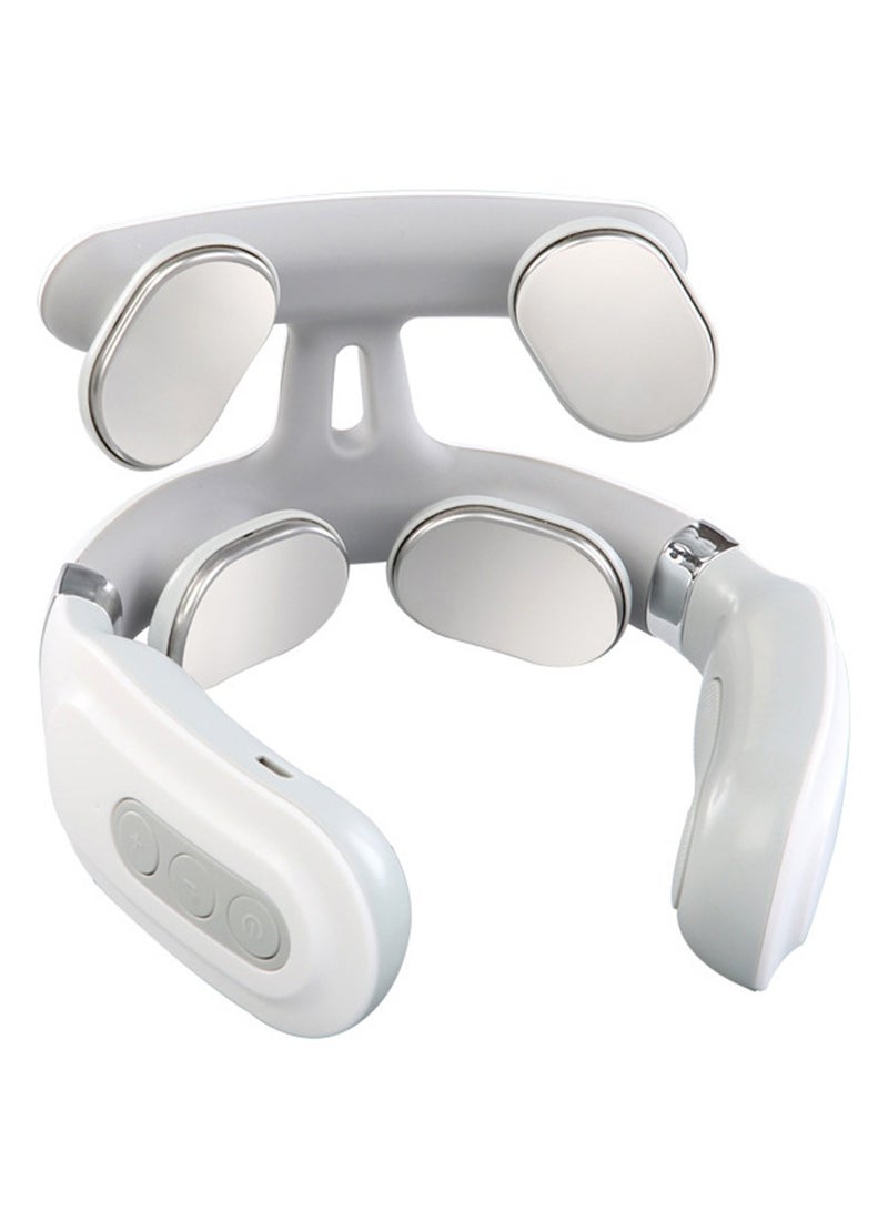 Arabest Neck Massager for Neck Pain Intelligent Portable Neck Massager with Heat Function USB Charging Neck Relax Massager Massage at Home Outdoor for Women and Men - Image 1