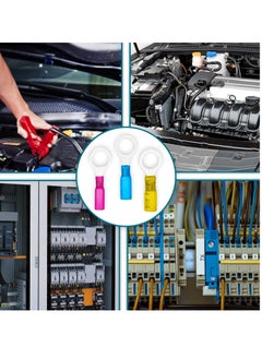 Excefore Heat Shrink Wire Connectors, 180 Pcs Ring Terminals Kits, Automotive Marine Ring Terminal Connectors, Insulated Electrical Terminals Kit Waterproof Marine Crimp Connector for 10 12 14 16 18 22 AWG  - Image 4