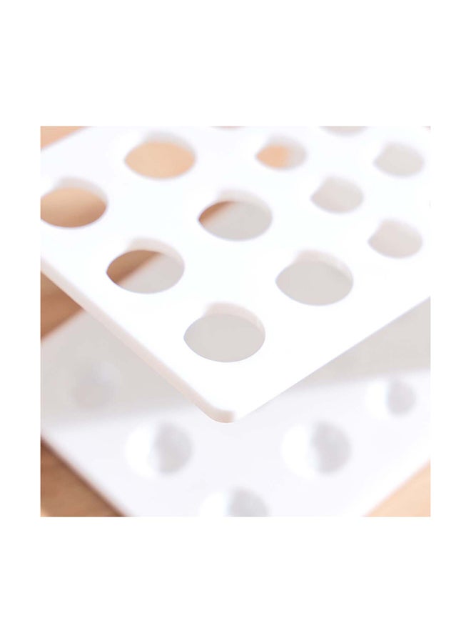 Home Box حامل فرش المكياج الرخامي 11.8 × 7.8 × 9.9 سم - Image 4