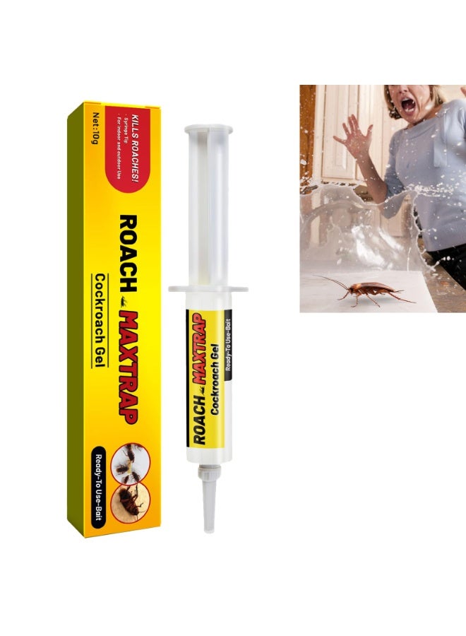 SYOSI Indoor/Outdoor Roach Traps, Natural Repellent for Cockroaches, Non-Toxic Roach Control Stations, Effective for Small & Large Cockroaches, Long-Lasting Protection(2 PCS)  - Image 1