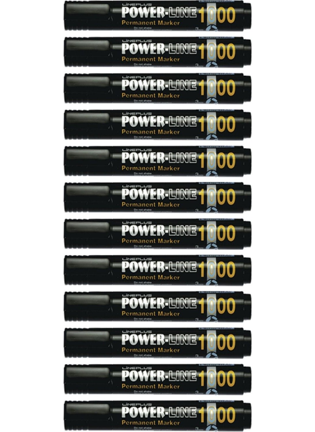 lineplus Permanent Pen 3mm Round Tip Box of 12  - Image 1