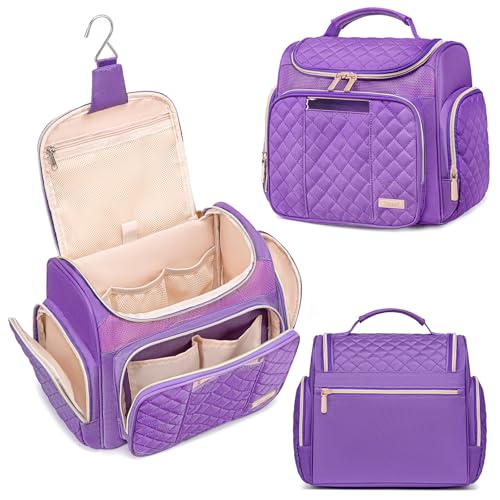 Tealari Large Toiletry Bag for Women Men,Bathroom Bag,Water Resistant Shower Bag,Makeup Bag,Portable Shower Caddy for College Dorm,Hanging Travel Toiletry Bag with Transparent Waterproof Phone Pocket - Image 1