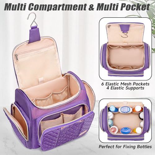 Tealari Large Toiletry Bag for Women Men,Bathroom Bag,Water Resistant Shower Bag,Makeup Bag,Portable Shower Caddy for College Dorm,Hanging Travel Toiletry Bag with Transparent Waterproof Phone Pocket - Image 5