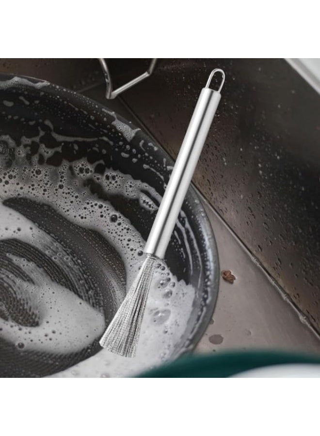 Professional stainless steel cleaning brush - heavy-duty scraper cleaner for pots, pans, and grill grates - Image 1