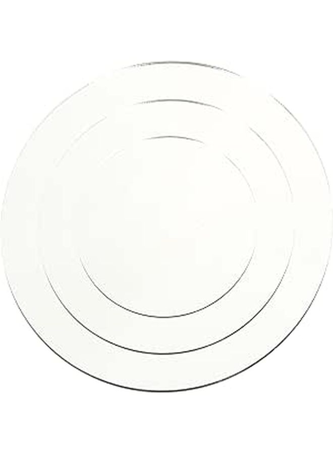 Acrylic Reflective Mirror Board 3pcs Round Photo Prop Decor - Image 1